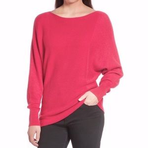 TOMMY BAHAMA Bonita Dollman Boatneck Sweater - Coral, Size L
